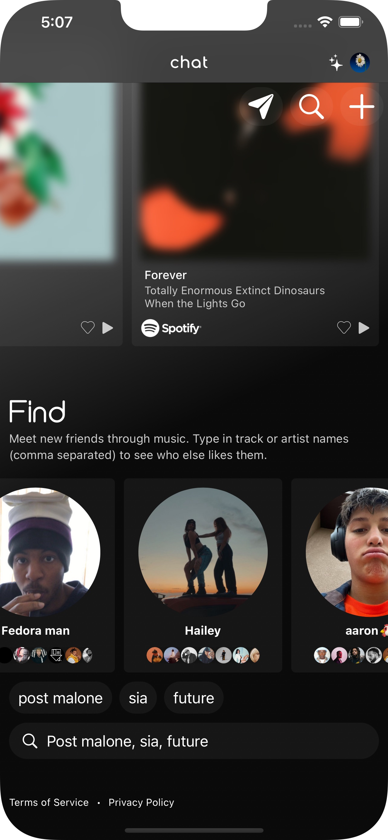 Find Friends Screen