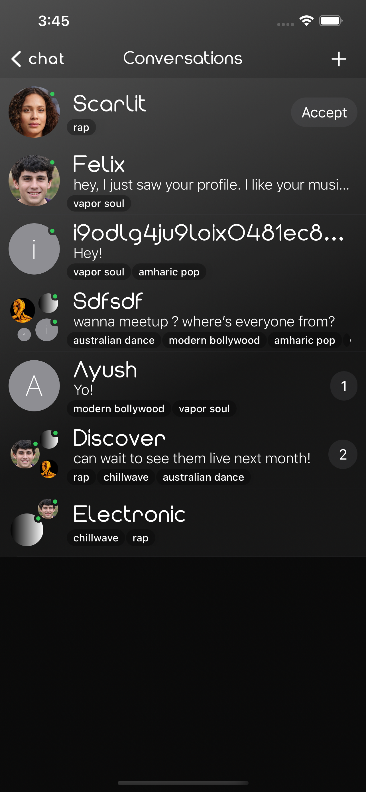 Conversations List